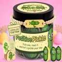 60 Positive Pickle Affirmation Cards Jar - Easter Basket Stuffers For Teen Girls Trendy Stuff, Easter Gifts For Women Men, Cute Inspirational Gifts For Friends, Daughter, Sister, Adults
