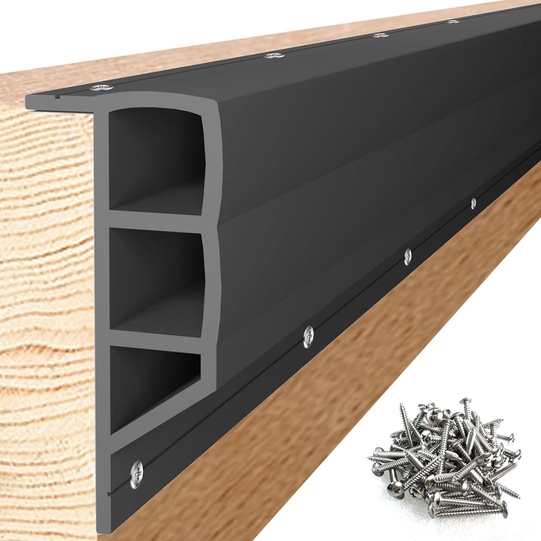 Nalwort Dock Bumpers 16 Feet, Full Protection Dock Fender for Straight Edge and Side, Boat Dock Bumpers for Edging, Includes Mounting Screws, Black