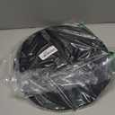 Silicone Bathroom Tray Round Kitchen Counter Organizer Decorative Vanity Accessories Coffee Table Decor for Perfume, Candle, Soap Dish, 12 Inch, Black