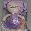 Gloveleya Baby Dolls Soft Snuggly Doll First Baby Girl Gifts Plush Doll with Sparkling Dress Purple 12inches Pearlescent Series