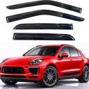 KPY Rain Guards Fit for 2015-2021 Porsche Macan, Out-Channel Window Visors Vent Wind Deflectors 4PC, Car Accessories for 15-21 Macan