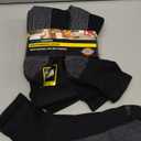 Dickies Men's Dri-tech Moisture Control Quarter Socks Multipack Shoe Size: 12-15 Black (6 Pair)