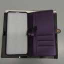 Defencase for Galaxy S24 FE Magnetic Wallet Case Compatible with Magsafe RFID Blocking Zipper Card Holder for Women Men PU Leather Strap Detachable Case for Samsung Galaxy S24 FE 5G 6.7", Purple