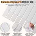Dish Drying MatStone Drying Mat for Kitchen CounterHeat Resistant and Super Absorbent Foldable Bath mats,Made of Diatomaceous Earth and Leather.24.8"15.7" White