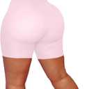 LovelyWholesale Short Sets for Women Summer 2 Piece Outfits Casual Workout Sets Pink X-Large (Pink, XL)