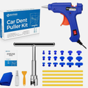 GLYPHID Car Dent Repair Removal Kit Small Paintless Auto Body Puller Remover Tool Tools, 28Pcs Dent Pull Kits, Dent Remover Tool for Car Door Dents Hail Damage Refrigerator Dents