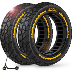 BANGTING 2PCS 60/70-6.5 Scooter Tire Tubeless, 10x2.5 inch Front or Rear Replacement Solid Tires, 10x2.5-6.5 Rubber Tire for Segway Max G30/G30D/G30E/G30E/G30LP/G30D II (Yellow) BANGTING 2PCS 60/70-6.5 Scooter Tire Tubeless, 10x2.5 inch Front or Rear Replacement Solid Tires, 10x2.5-6.5 Rubber Tire for Segway Max G30/G30D/G30E/G30E/G30LP/G30D II (Yellow)
