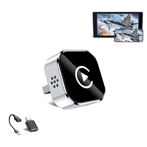 HYPAX Wireless CarPlay Adapter4 in 1 Screen Mirror Link Car Adapter Android Auto MultiUser Seamless Connection Converts Wired to Wireless CarPlay Adapter  No Latency from iOS 10+ to Screen w/USBC