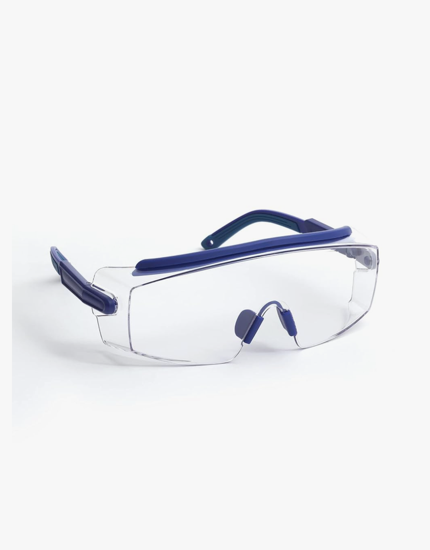 Anti Fog Safety Glasses Wraparound Safety Goggles Impact Resistance Lens Adjustable, Goggles Over Eyeglasses