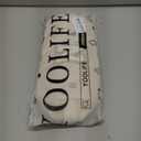 YOOLIFE Initial Travel Makeup Bag Cosmetic Bag - Teen Girl Gifts Trendy Stuff Friend Birthday Gifts for Women Teen Girl Kids (Off White)