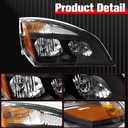 Halogen Headlights Compatible with 2018 2019 2020 2021 2022 2023 2024 Freightliner Cascadia Replacement Headlamp with Bulb A6601512004 Left Driver Side