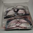 Safety GlassesClear Anti-Fog Goggles Over-Spec Glasses Protective Eye Wear Industrial Approved Wide-Vision4 PACK