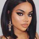 Black Bob Wigs Straight Short Wigs for Women Synthetic Heat Resistant Fiber Hair Middle Part Natural Looking Daily Cosplay Party Wigs 12 Inch (Black)