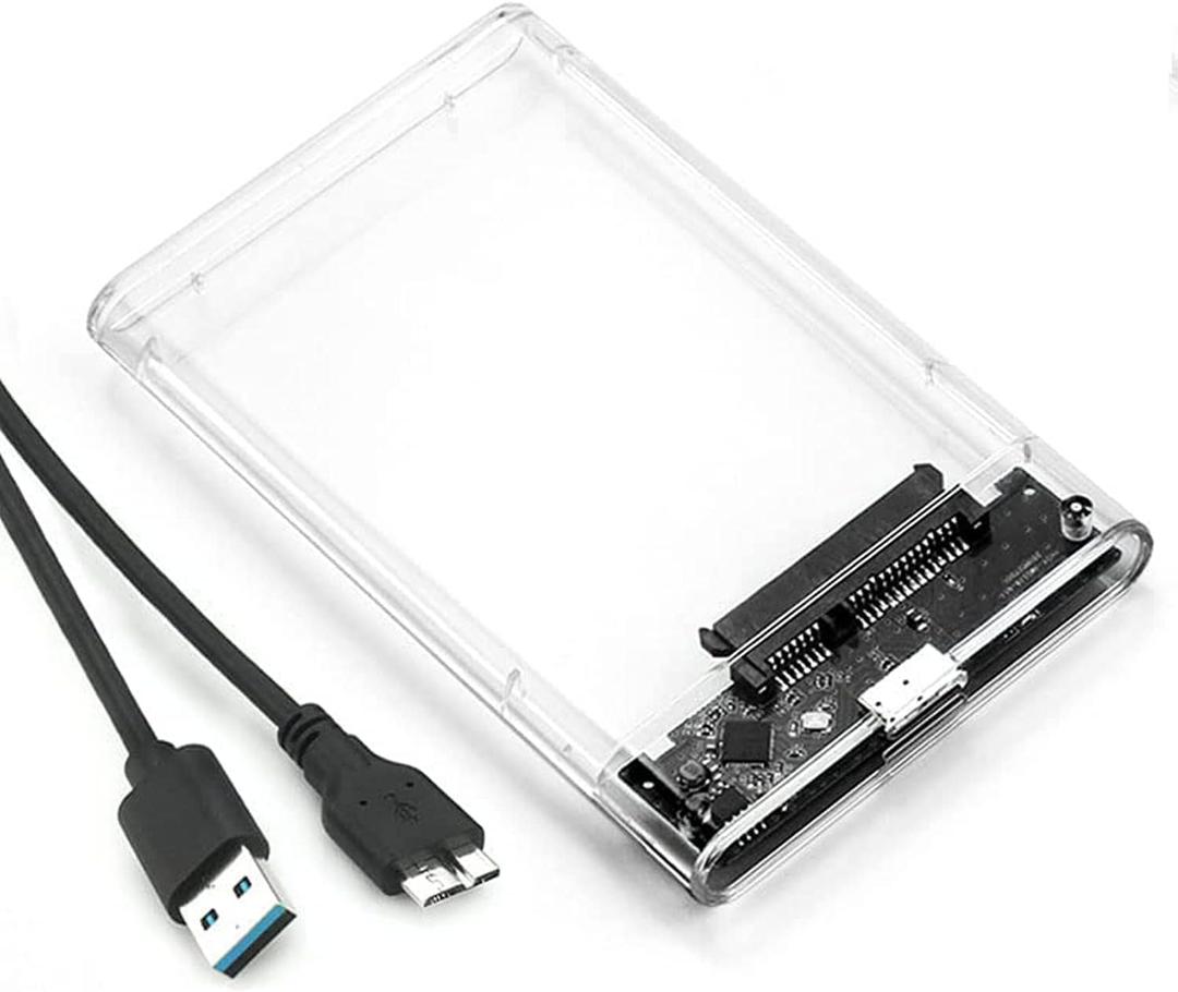 2.5 inch External Hard Drive Enclosure, Tool-Free USB 3.0 to SATA SSD HDD Enclosure for 7mm and 9.5mm, Laptop Computer Hard Drive Case Support UASP and Trim