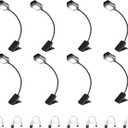 KunHe Rechargeable Book Lights for Reading at Night Small Book Light Bulk Clip on Reading Lights Lightweight Booklight as Christmas Stocking Stuffers for Kids Book Lovers 8 Pack