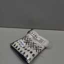 RYNGHIPY Cotton Linen Boho Curtains with Tassels Black and Ivory Striped Curtains for Windows Farmhouse Window Treatment for Kitchen Bathroom 55-inch by 24-inch