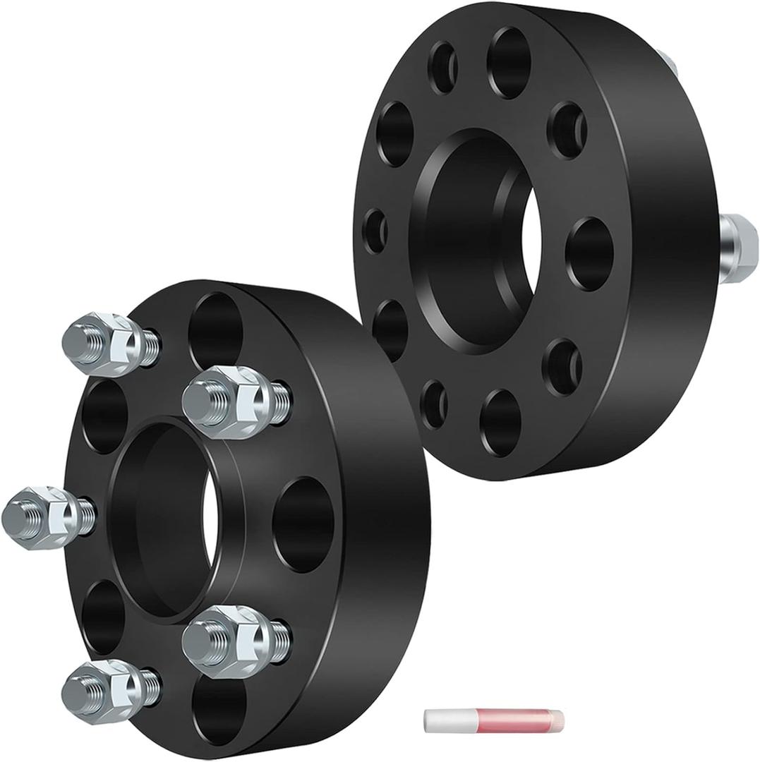 OCPTY 2PCS 5x5 to 5x5 Wheel Spacers 1.5" Wheel Adapters 1/2" Studs 71.5mm Center fit for 2006-2010 for Jeep for Commander / 1999-2010 for Jeep for Grand Cherokee / 2007-2017 for Jeep for Wrangler