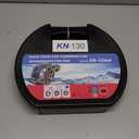 Snow Chains for Car Tires Manual Tightening, Universal Adjustable Emergency Portable Tire Chains, Suitable for Commuter Car and SUV, Set of 2 (KN130)