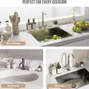 Faucet Mat for Kitchen Sink, 23.6" Diatomite Stone Drying Mat For Kitchen Counter, Prevents Moisture, Super Absorbent, Quick Drying Sink Splash Guard for Bathroom (01 - White, 30" x 3.9")