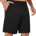 Ekouaer Men's Pajama Shorts Pj Bottoms Drawstring Casual Shorts with Pockets (Black, Large)