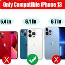 Battery Case for iPhone 13, 7000mAh Ultra-Thin Portable Protective Charging Case Rechargeable Extended Battery Pack Compatible with iPhone 13 (6.1 inch) External Charger Case (Black)