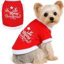 Dog Christmas Outfit, Christmas Dog Clothes Sweater Pajamas, Fleece Dogs Fall Winter Sweater Male Female, Small