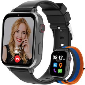 4G Kids Smart Watch for Boys Girls with GPS Tracker, Kid Smartwatch Phone Call SOS Video Call for Kids Birthday Gift Ages 4-12