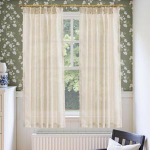 jinchan Pinch Pleated Linen Blend Curtains 63 Inch 2 Panels Light Filtering Modern Farmhouse Back Tab Drapes for Living Room Bedroom Beige (38"W x 63"L (Pack of 2))