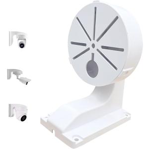 Indoor Outdoor Security Camera Mount Wall Mount L Type Bracket for Security Dome IP Camera Mounting,Junction Box Cable Management Mounting Case,Dome Camera Mount