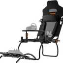 VEVOR Racing Wheel Stand Foldable For Logitech G923/G920/G29, Steering Wheel Stand & Foot Pedal Angle Adjustable,Portable Steel Driving Simulator Cockpit-Thrustmaster T248P, GT/Formula Mode Large Size