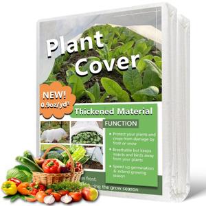 Plant Covers Freeze Protection 10 x 30 Ft, Thick Frost Cloth for Outdoor Plants, Winter Plant Blankets and Frost Covers for Garden Frost Protection, Floating Row Cover