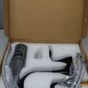 Bathroom Faucets for Sink 3 Hole, 4 inch Matte Black with Pop-up Drain and 2 Supply Hoses 2 Handle Centerset Faucet for Sink Vanity