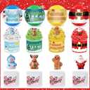 Blosssound 4 Pack Christmas Putty Toys Christmas Stocking Stuffers for Kids Teen Girls Boys 4 5 6 7 8 9 10 11 12 Year Old Winter Holiday Xmas Classroom Gifts Green Red Goodies Bag Favors