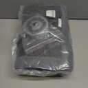 Thermal Door Curtain Fits Doors Size 32.5"x82"Curtain Size 35.5"x84", Magnetic Insulated Curtain Side Open, Visible Panels,Keep Warm in Winter Cool in Summer,Diamond Pattern,Gray