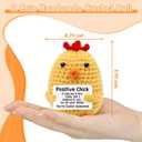 Positive Animal Crochet Dolls Cute Decor Gift for Women Graduation Gift Handmade Emotional Inspirational