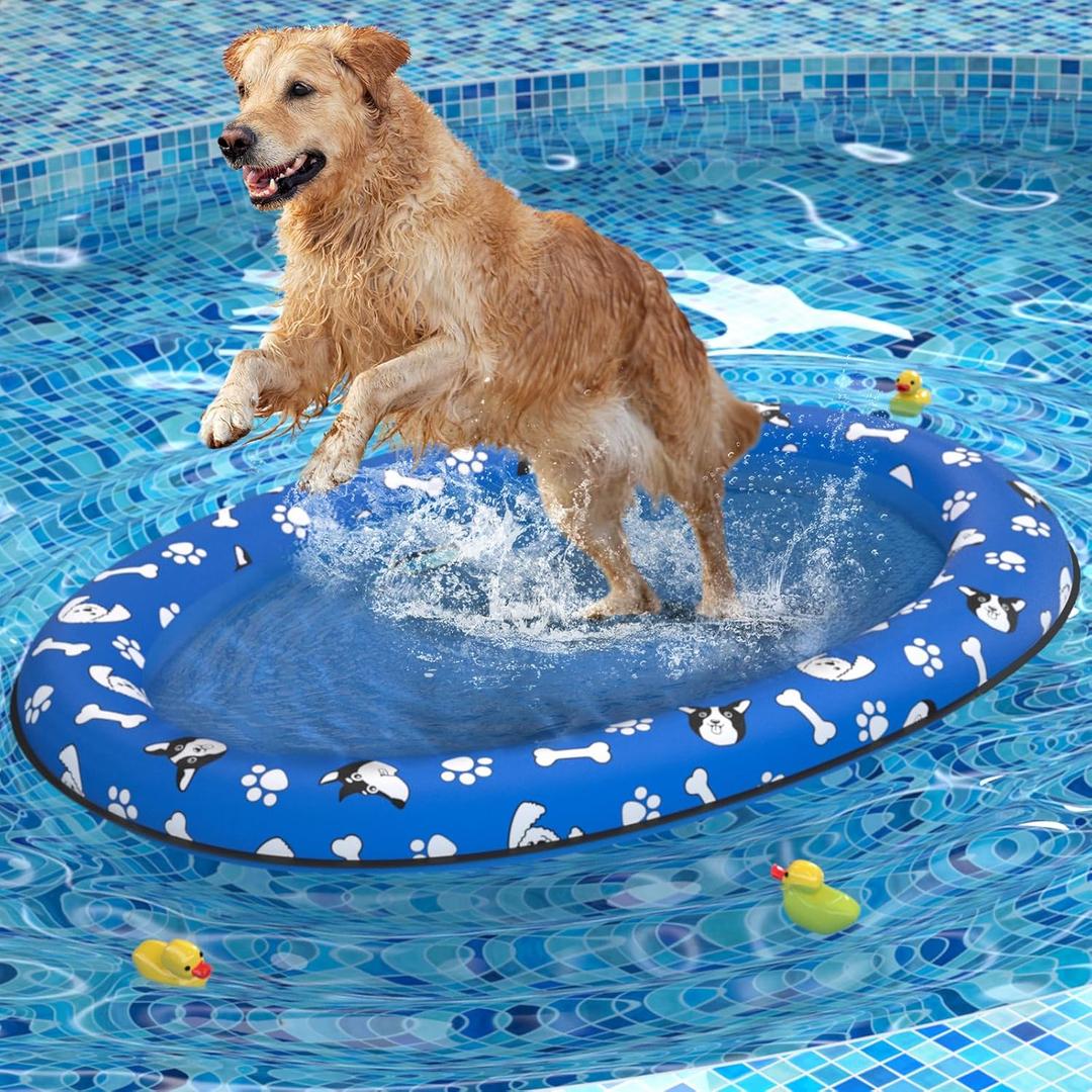 Dog Float Raft - Inflatable Dog Swimming Float for Summer Dogs Water Floats