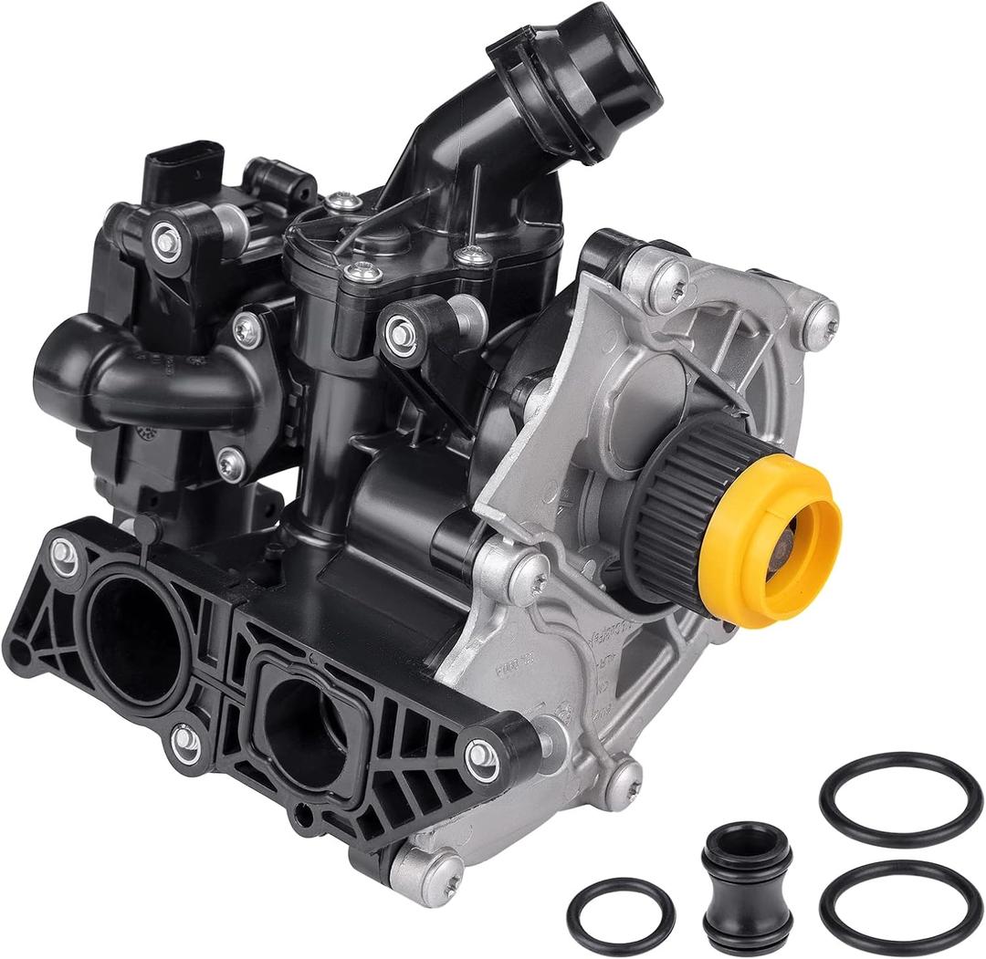JDMON Replacement for Electric Engine Water Pump Assembly Volkswagen VW Audi Alltrack Arteon Atlas Beetle Jetta Passat Golf A4 A5 A6 Q3 Q5 Q7 TTS TT 1.8T 2.0T 2012-2021 Replaces 06L121011B 06L121111H
