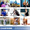 CHARMKING Compression Socks for Women & Men Circulation (3 Pairs) 15-20 mmHg is Best Support for Athletic Running Cycling (S-M)