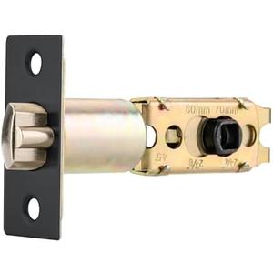 MaxxGeek Adjustable Door Latch 2-3/8''(60mm) or 2-3/4''(70mm), 45° Turning Angle Universal Door Lock Replacement Part with 3/10'' (7.7mm) Square Hole, Handles or Deadbolts Not Included