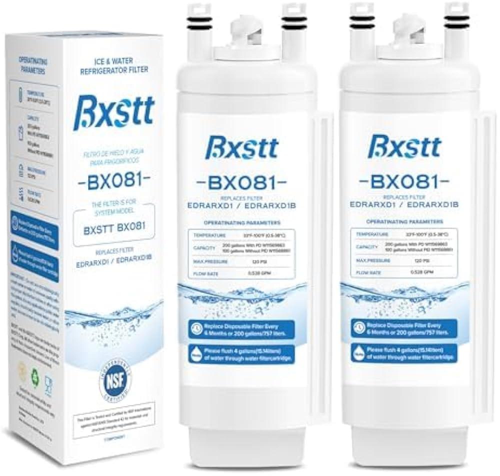 EDRARXD1 Water Filter Replacement, Compatible with Whirlpool EDRARXD1, Everydrop Filter A, EDRARXD1B 2 Pack