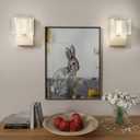 URSOLA Wall Sconce LED Wall Lamp with Oval Linear Sleek Lampshade 110 Volt Hardwired Wall Light 4000K Sconces Wall Lighting (Gold)