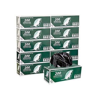 Zero Waste USA - 2,000 Commercial Grade Dog Waste Station Refill Roll Bags - Fits Any Roll Bag Dog Waste Station - 40% Thicker than competitor brands - 10 Rolls of 200 bags per roll