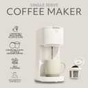 WILLOW Eco Series Single Serve Coffee Maker for K Cup and Ground Coffee, 6 to 12oz Brew Sizes with Strong Brew Option, Small Coffee Machine with Removable Reservoir & Reusable Filter, Eco-Friendly