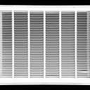 HVAC Premium 30" X 18" Steel Return Air Filter Grille for 1" Filter - Fixed Hinged - HVAC DUCT COVER - Flat Stamped Face - White [Outer Dimensions: 32 5/8"w X 20 5/8"h]