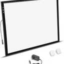 HSK A2 Artist tracing Light Box Copy Table 12V2A Adapter Dimmerable 5000 Lux Lock/Unlock Button Artcraft Light Pad for Tatto Drawing, Sketching, Animation,Diamond Painting