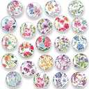 MORCART 30Pcs Refrigerator Magnets Fridge Magnets, Flower Fridge Decoration Sticker, Magnets for Kitchen Fridge, Locker Whiteboard, Office, Dishwasher MR-3082