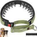 Mayerzon No Pull Dog Collar, Patented Martingale Collar for Small Medium Large Dogs with Buckle and Heavy Duty Nylon for Walking Training Hunting, Safe and Easy to Use(M, Green) (Medium,2.5mm,14.5"-18.5"Neck)