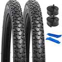YUNSCM 2-PCS 22" Mountain Bike Tires 22 x 1.75/47-457 Compatible with 22X1.75 22x1.75 Bike Bicycle Tires(Y-673)