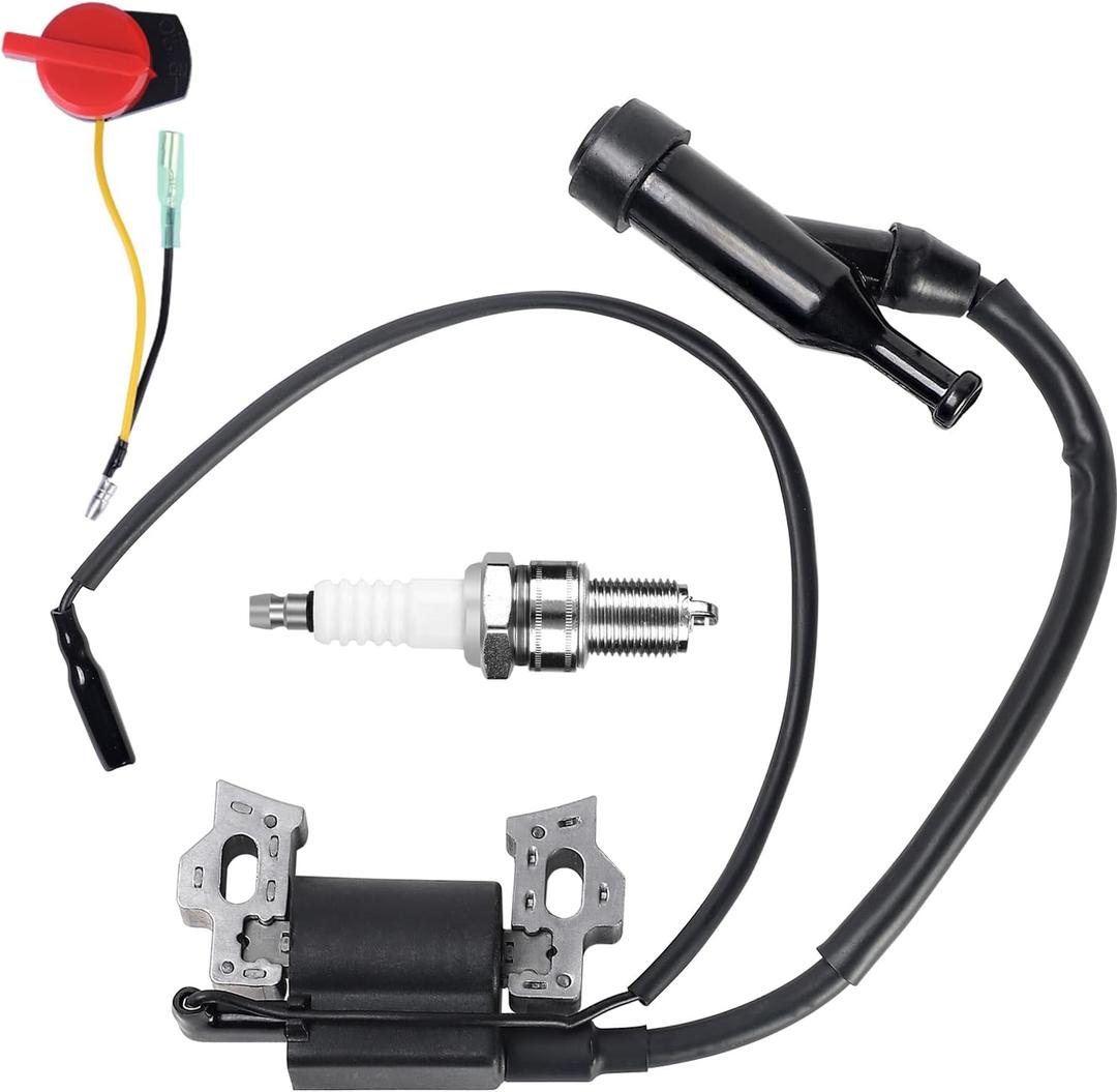 SOFO GX160 Ignition Coil Assembly with Spark Plug for Honda GX200 GX110 GX120 GX140 for Predator 212cc 224cc 5.5hp 6.5hp Engine Minibike Gokart Replacement