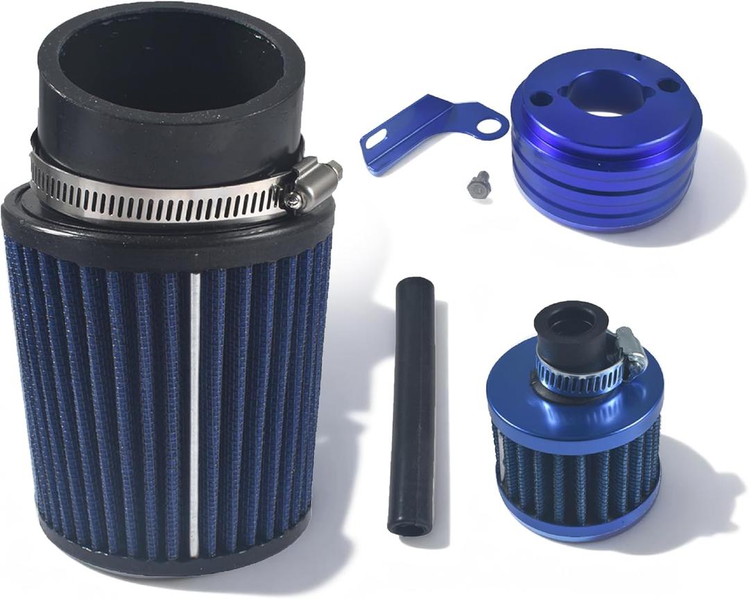 Air Filter 62mm&12mm Kit for Predator 200cc 212cc 224cc196cc for honda GX160 GX200 for Coleman CT200U CT200U-EX KT196 6.5Hp Engine Mini Bike Go Kart Blue